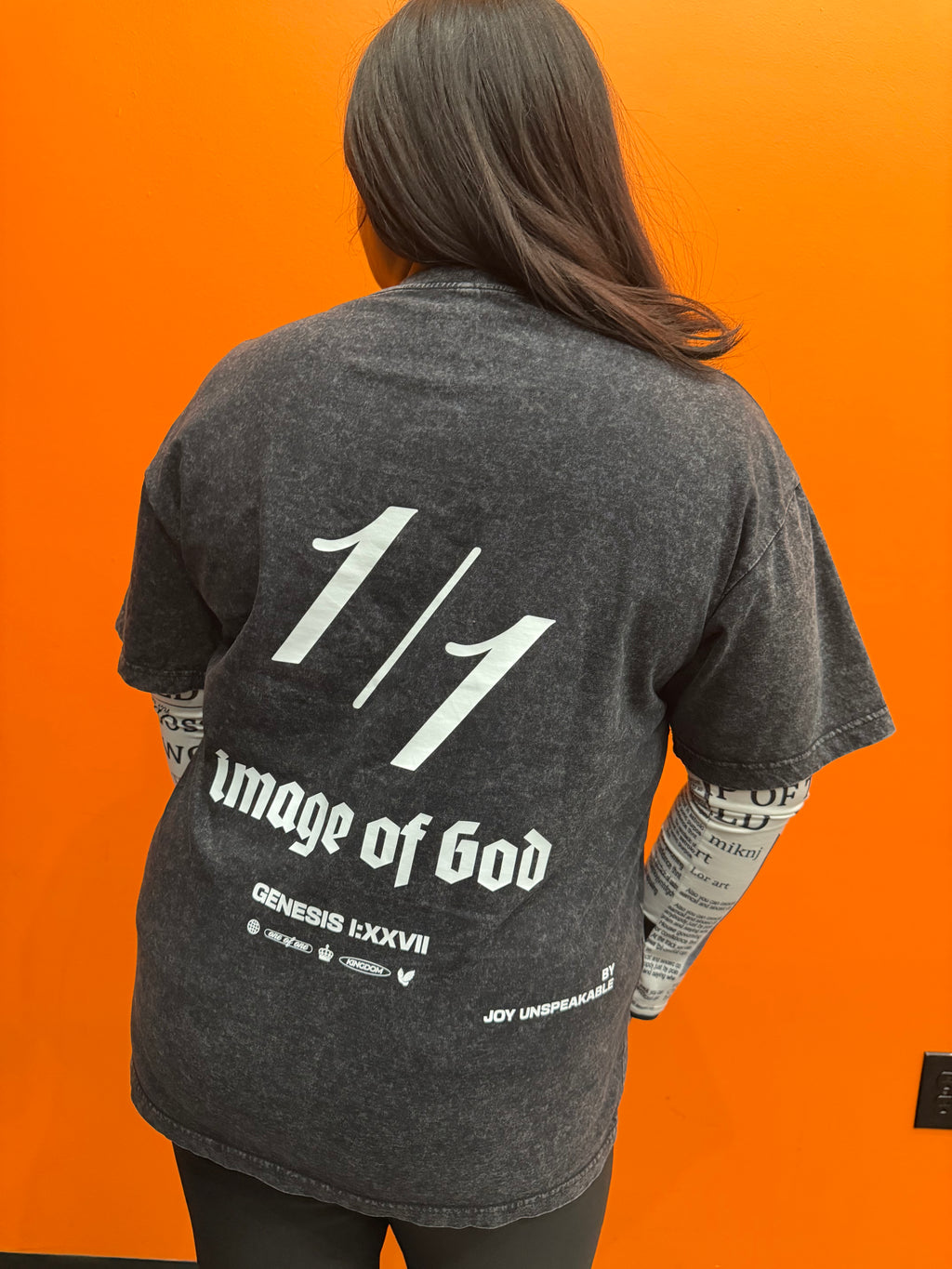1/1  Joy Unspeakable Black Vintage Shirt