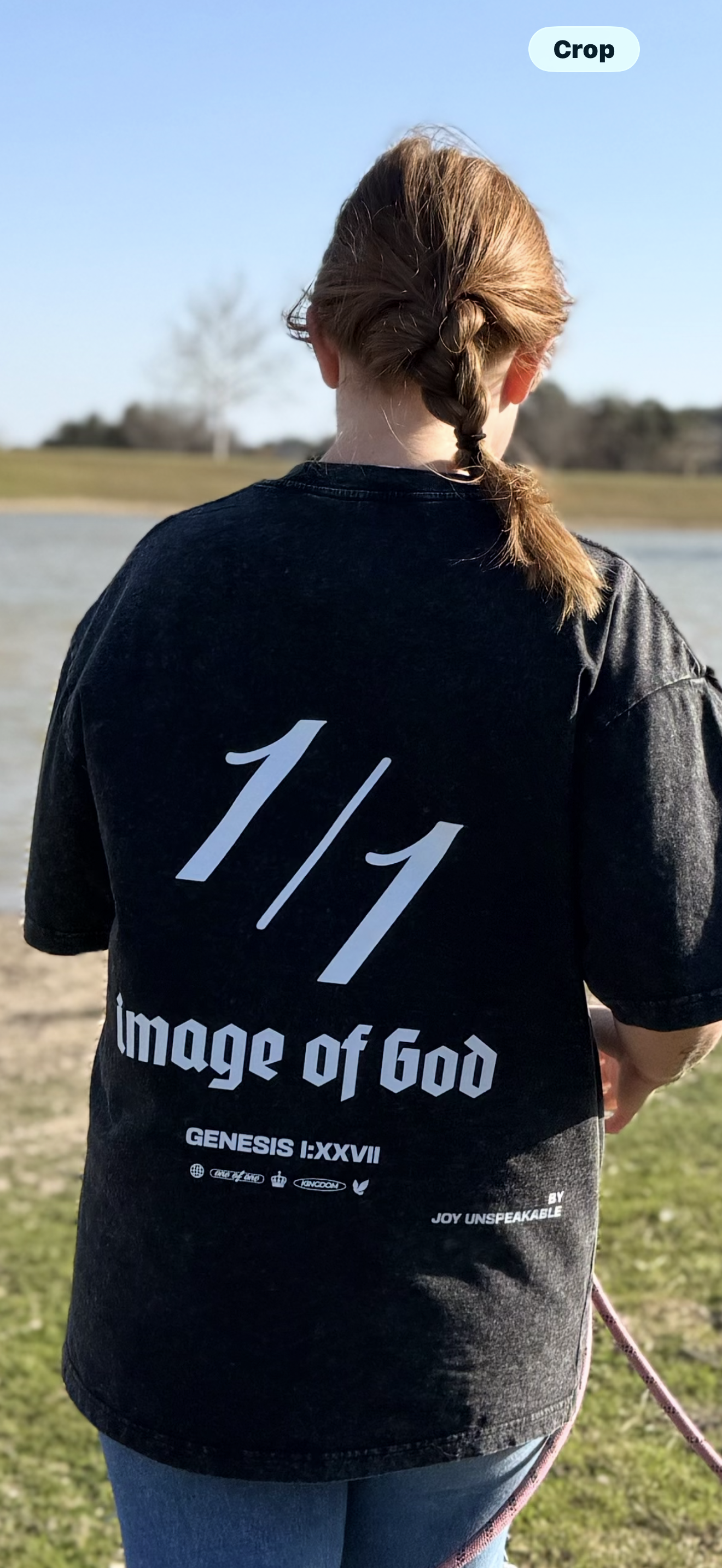 1/1  Joy Unspeakable Black Vintage Shirt